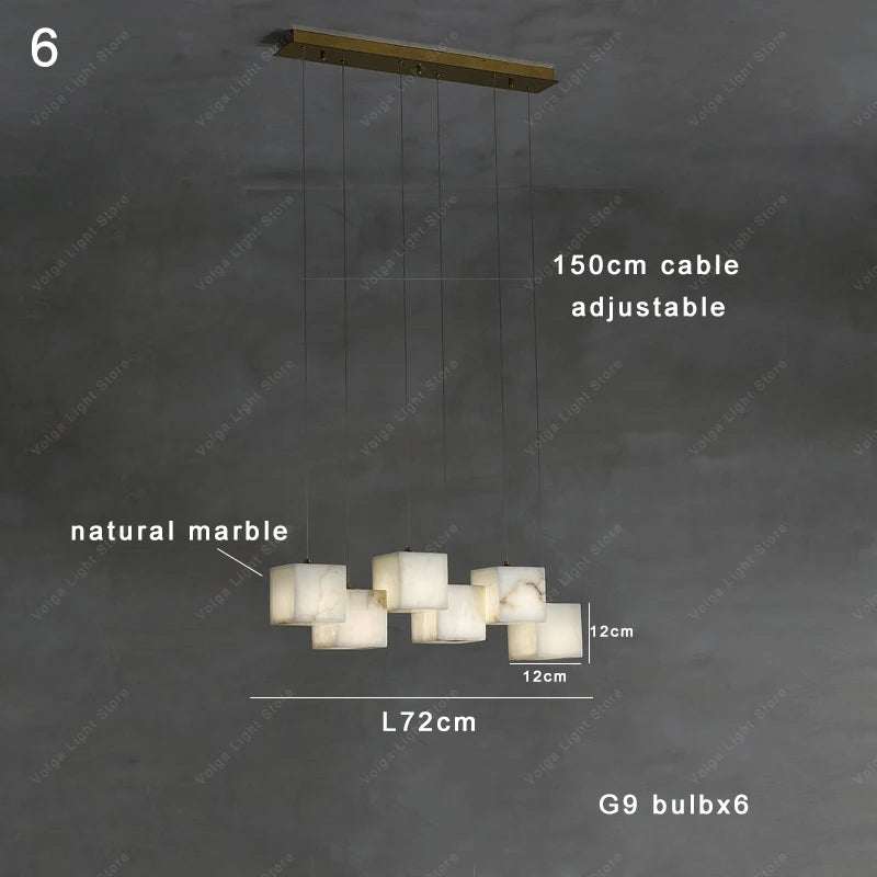 Wren Halo Alabaster Pendant Light – product view 7