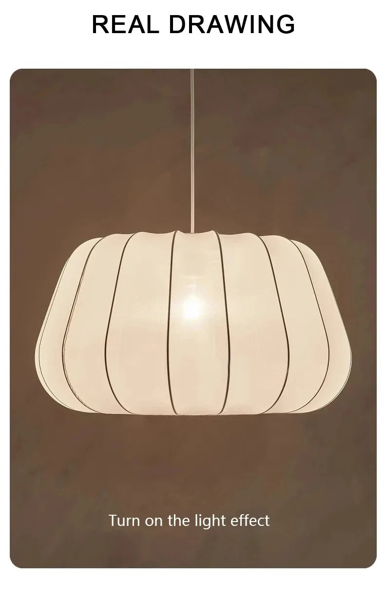 Fabric Chandelier – Wabi-Sabi Vintage for Bedroom & Bedside, Living Room, Dining Room & Kitchen | Elowen Halo by Evenlyr