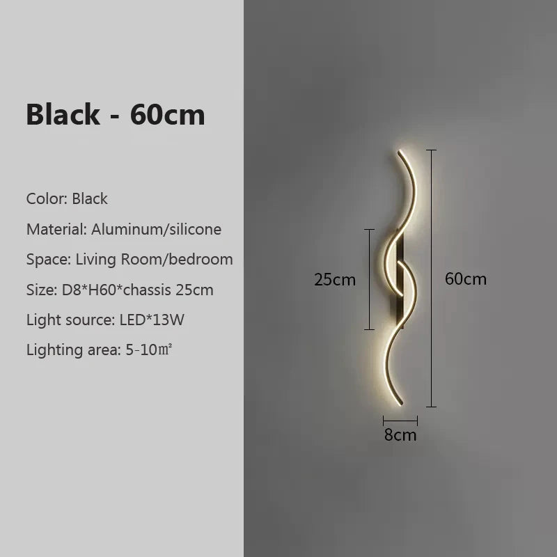 Helios Long Linear LED Wall Sconce for Living Room – Minimalist