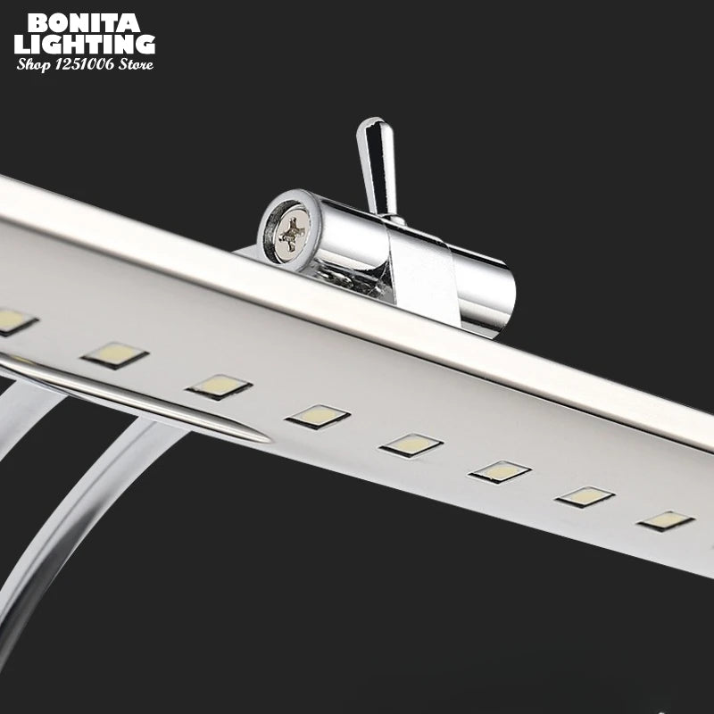 Designer Round LED Bathroom Vanity & Mirror Light – Modern Adjustable LED for Bathroom | Lucera Orbit by Evenlyr