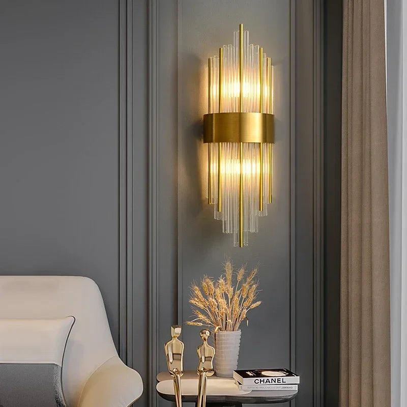 Crystal Wall Sconce – Art Deco LED for Bedroom & Bedside, Living Room, Hotel & Hospitality | Isola Orbit by Evenlyr