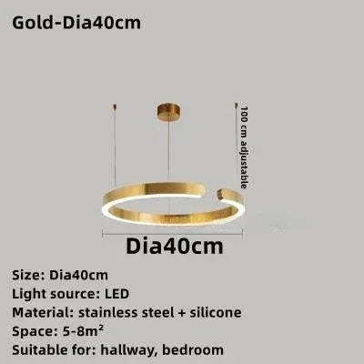 Mirel Arc Metal Pendant Light – product view 10