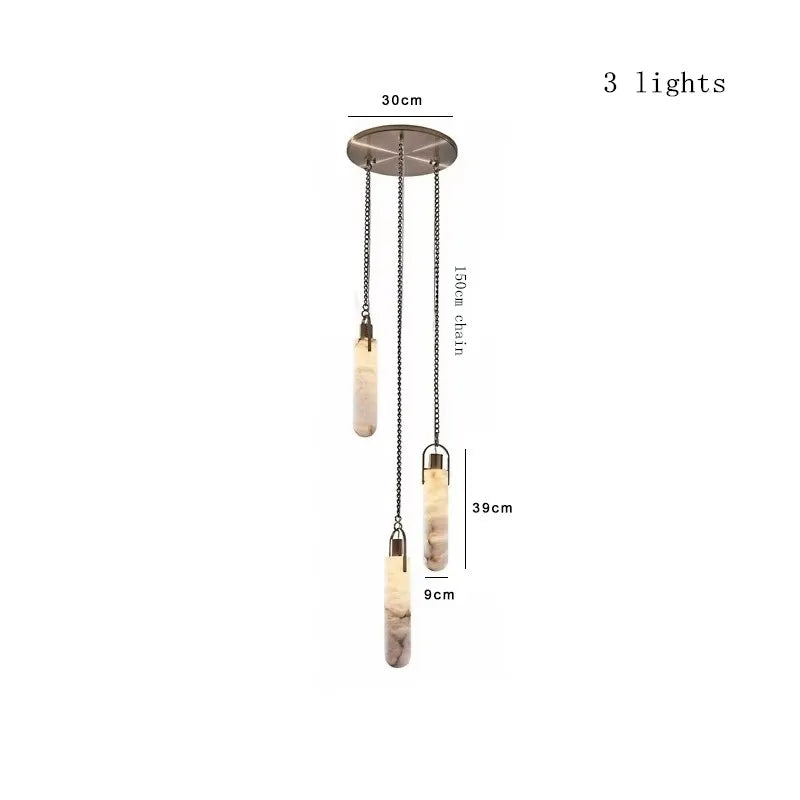 Tivoli Brass Modern Chandelier for Dining Room – detail view 8