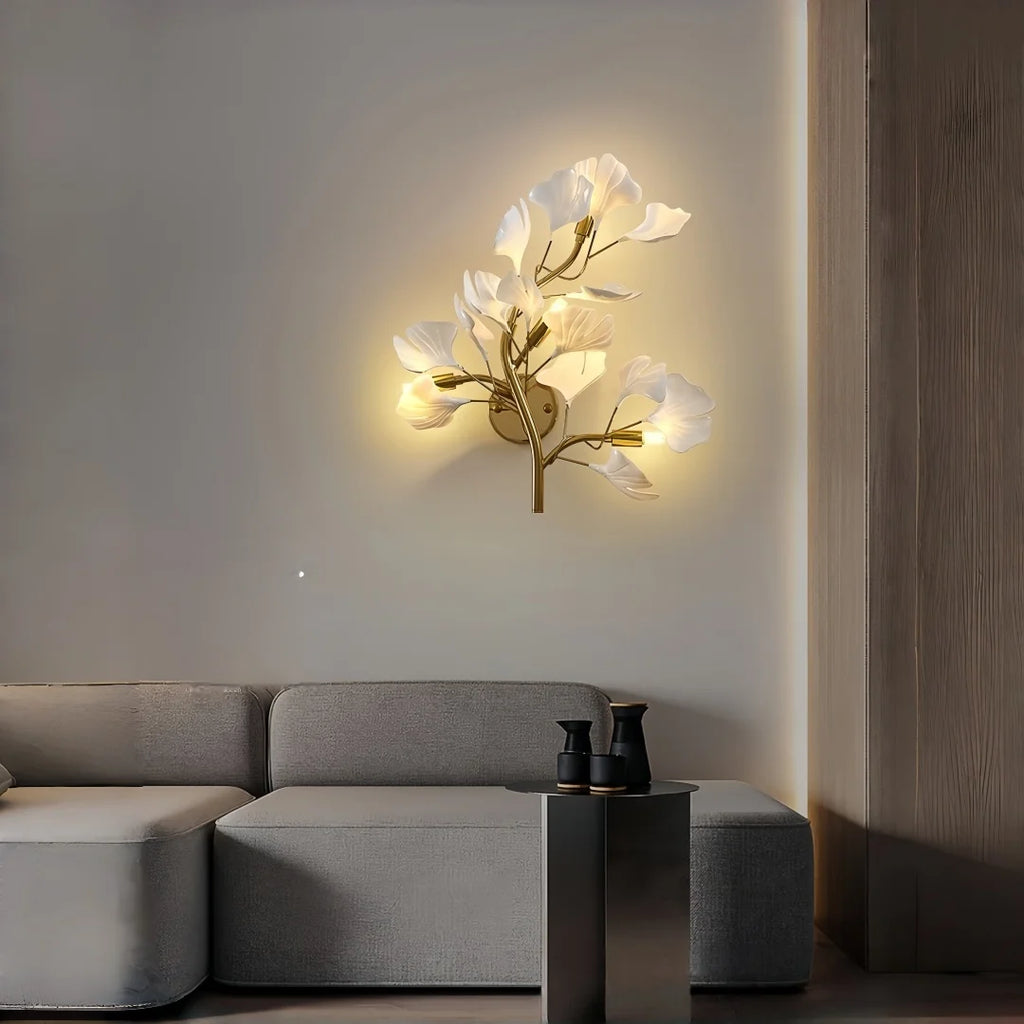 Caelia Halo Sculptural Metal Wall Sconce – product view 3