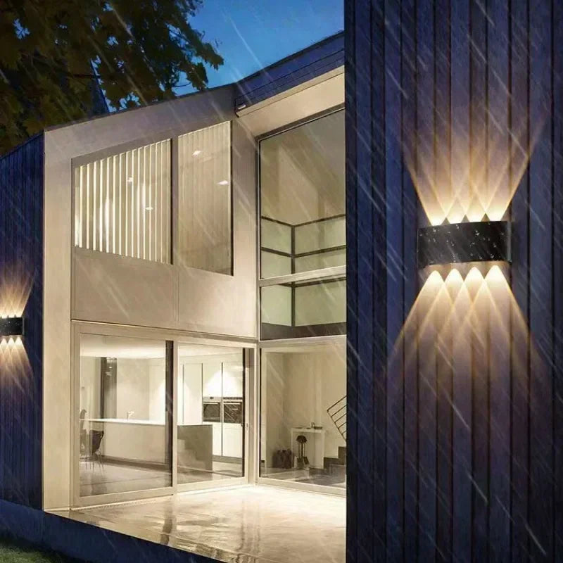 Orlena Up & Down Beam Motion Sensor Outdoor Wall Light for Exterior Wall – product view
