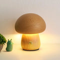 Wood Table Lamp – Modern Minimalist Cordless Rechargeable for Bedside, Restaurant Table, Hotel Room | Kaelis Petal by Evenlyr