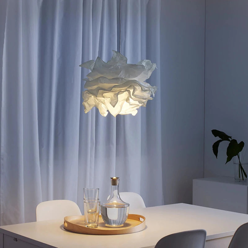 Paper Chandelier – Modern Minimalist for Dining Room, Living Room, Bedroom | Zaria Petal by Evenlyr