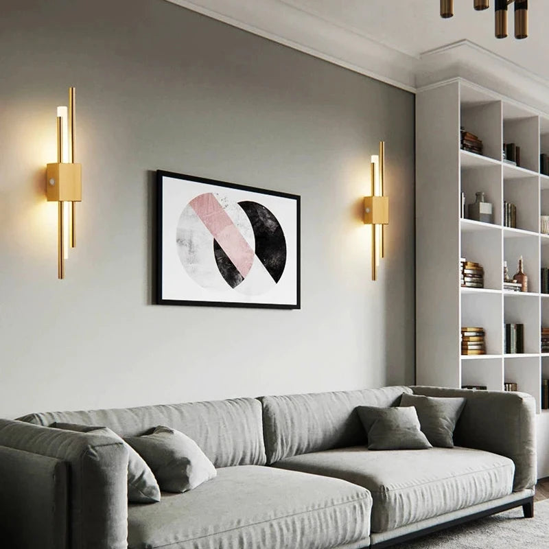 Modern Brass Wall Sconce For Bedroom – detail view 3