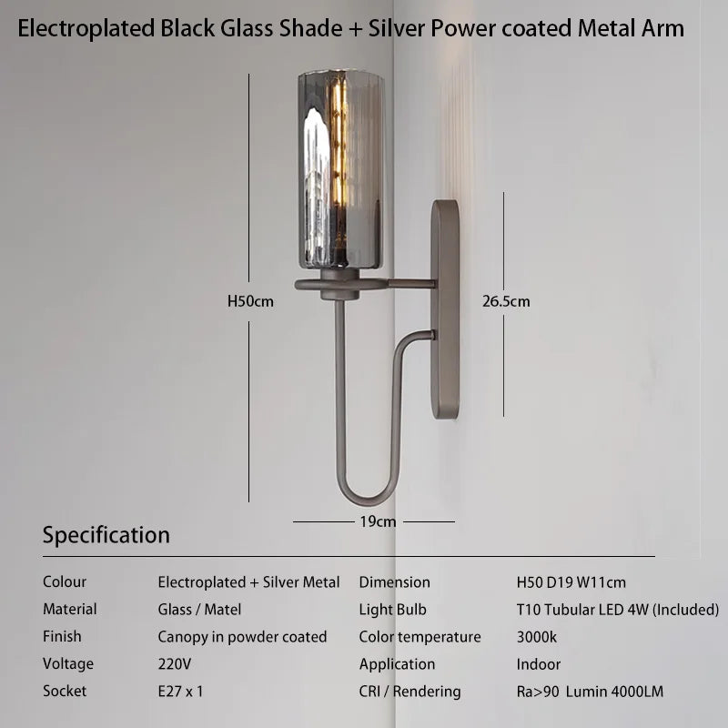 Junia Halo Glass Wall Sconce – product view 9
