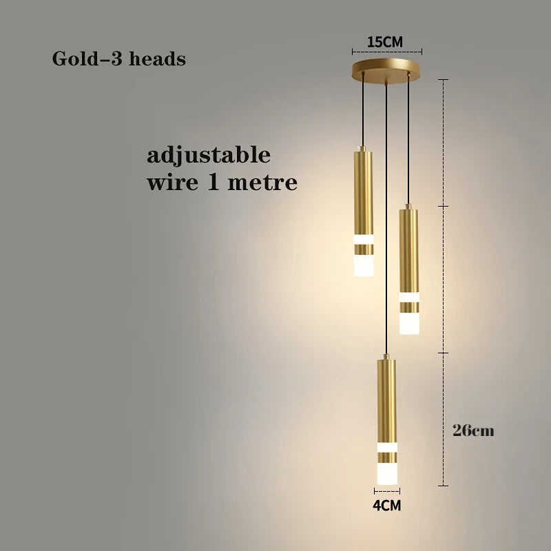 Metal Chandelier – Modern LED for Living Room, Bedroom & Bedside | Alora Crest by Evenlyr