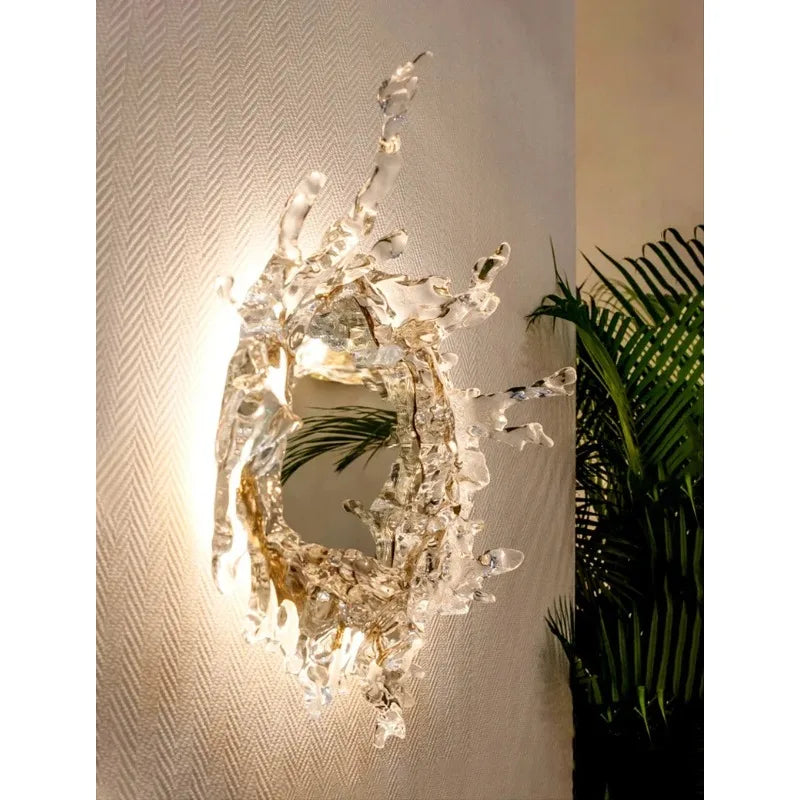 Glass Wall Sconce – Modern for Bathroom, Bedroom & Bedside, Living Room | Calista Dome by Evenlyr