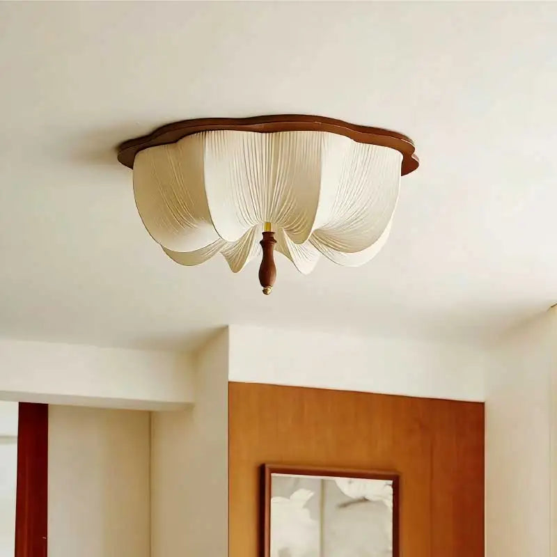 Fabric Chandelier – Wabi-Sabi Japanese for Bedroom & Bedside | Celia Crest by Evenlyr