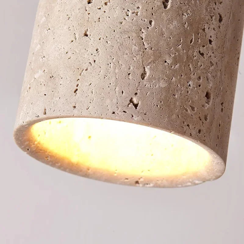 Floris Veil Travertine Ceiling Light – product view 6