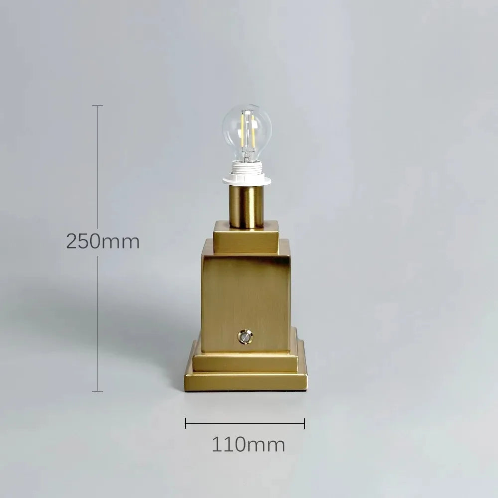 Fabric Table Lamp – Modern Minimalist Cordless Rechargeable for Bedside, Desk & Office, Restaurant Table | Jessamine Grove by Evenlyr