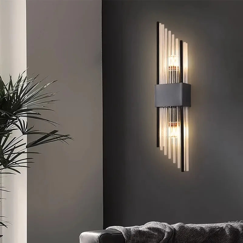 Glass Wall Sconce – Modern Minimalist for Bedroom, Hallway, Bathroom | Mirelle Line by Evenlyr