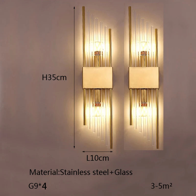 Glass Wall Sconce – Modern Minimalist for Bedroom, Hallway, Bathroom | Mirelle Line by Evenlyr