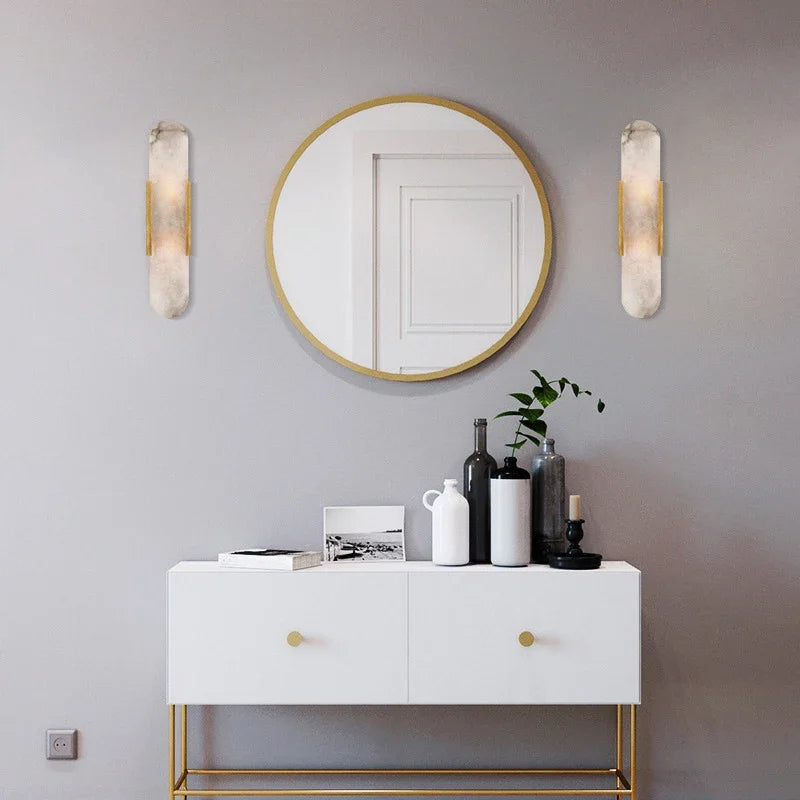 Maelis Halo Marble Wall Sconce – product view 6