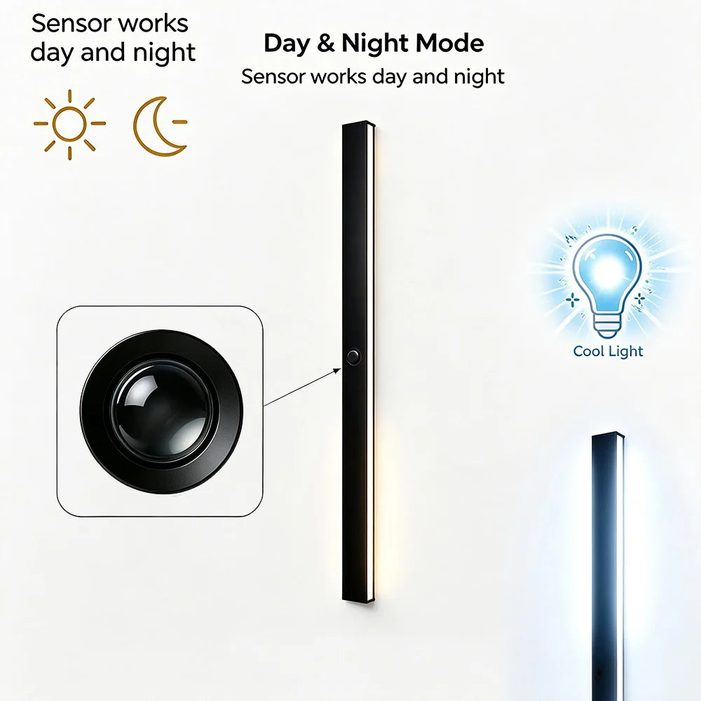 Merano Long Motion-Sensor Outdoor Wall Light for Porch – IP65 – detail view 11