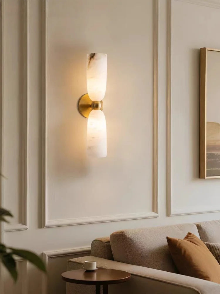Giselle Veil Alabaster Wall Sconce – product view 4