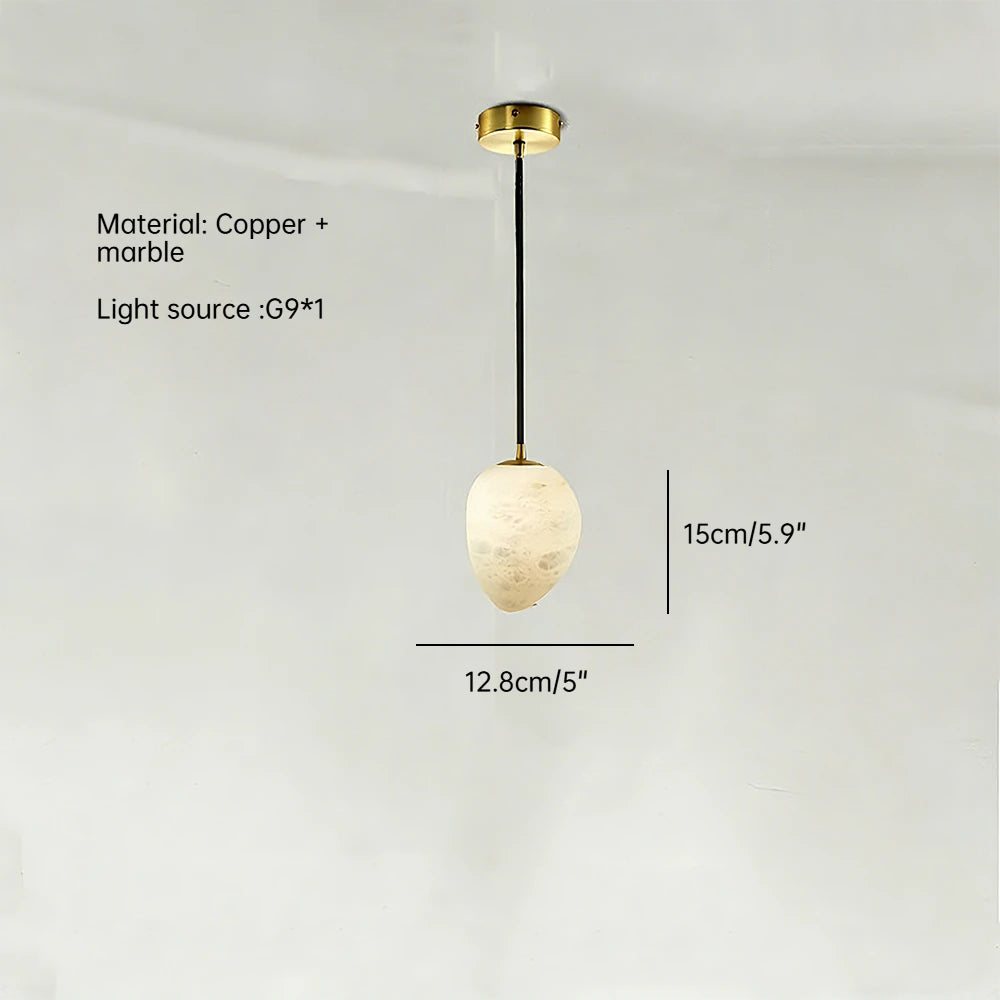Xavia Arc Cloud Alabaster Table Lamp – product view 9
