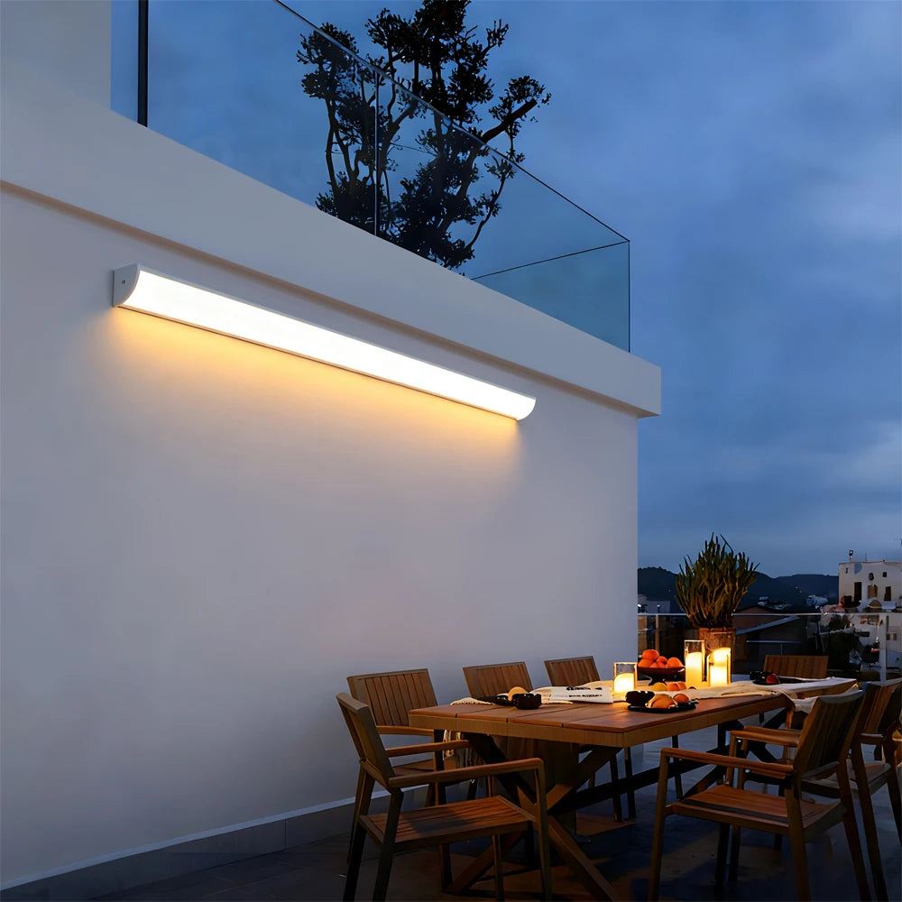 Quintara IP65 Linear Outdoor Wall Light for Porch – Remote Control