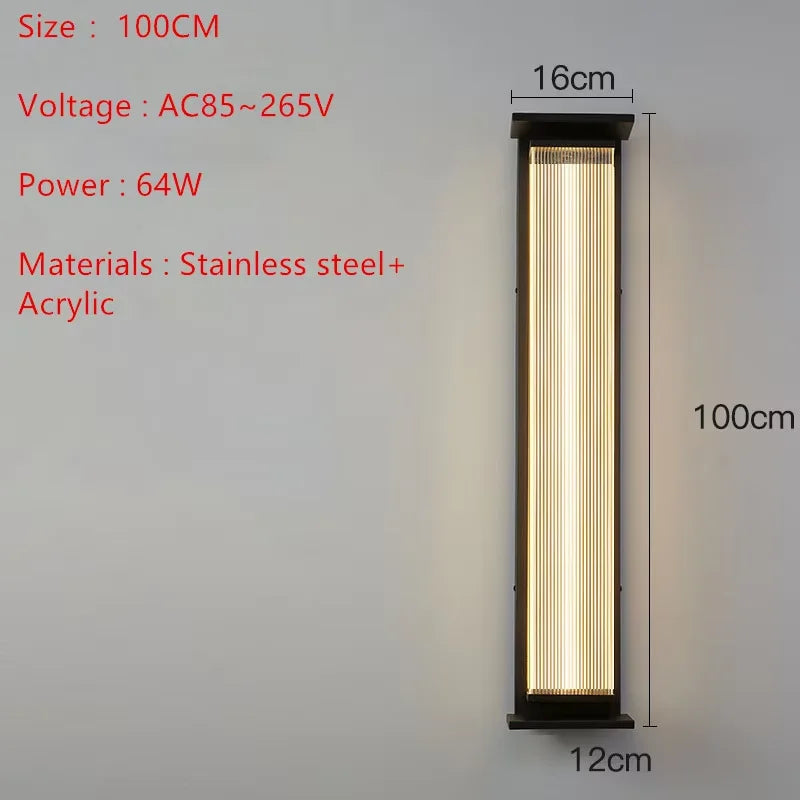 Tivoli IP65 Solar Outdoor Wall Light for Exterior Wall