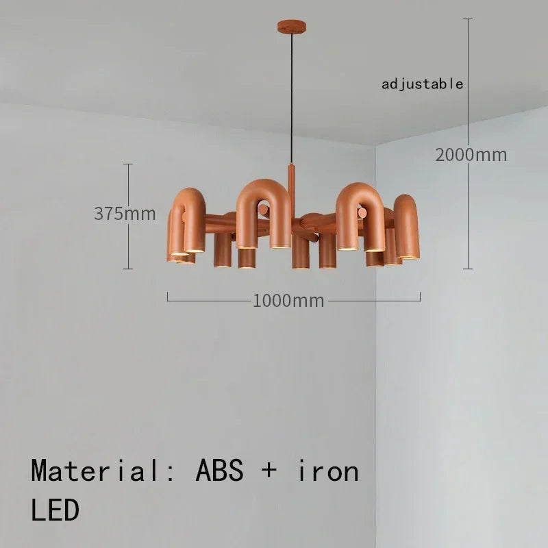 Elowen Arc Adjustable Metal Pendant Light