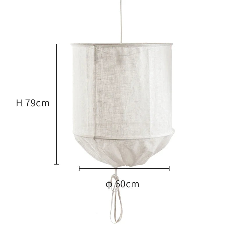 Fabric Chandelier – Wabi-Sabi Japanese for Dining Room & Kitchen, Restaurant & Café | Maris Frame by Evenlyr