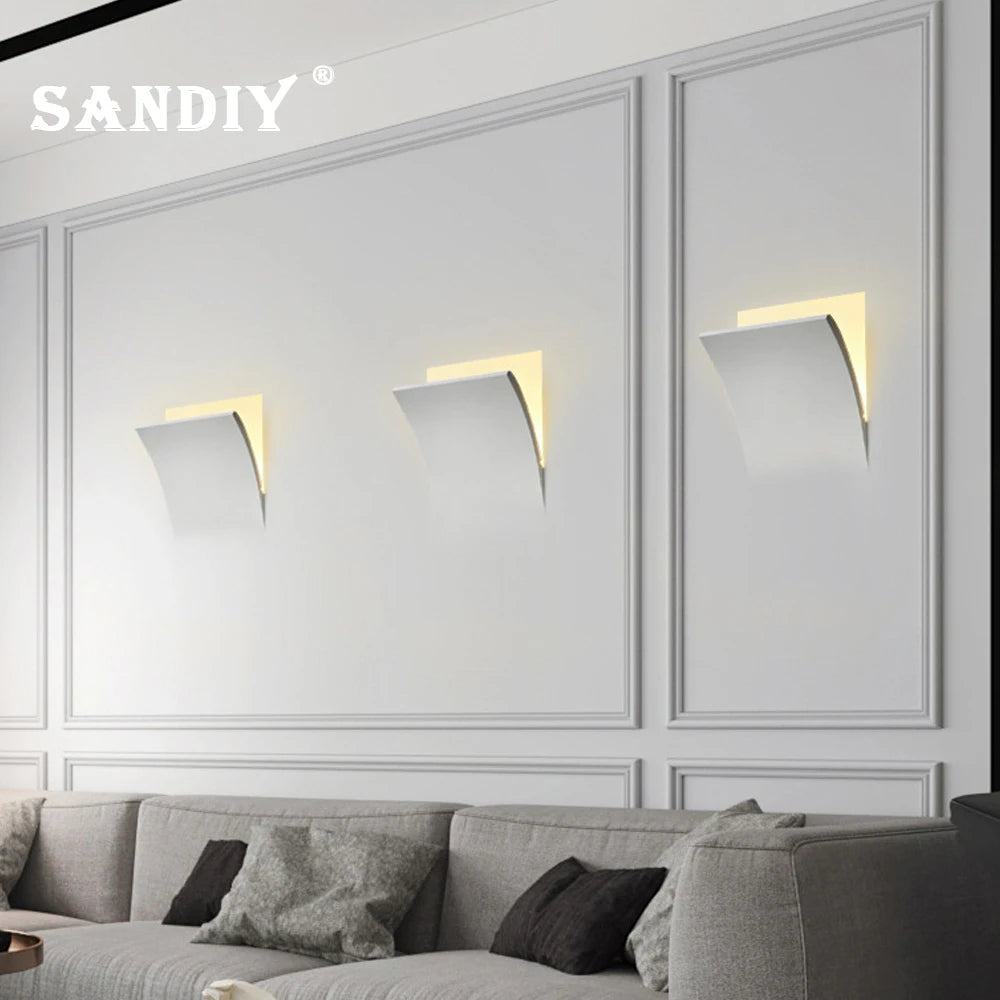 Elara Fully Recessed Gypsum Bedside Wall Light – Minimalist