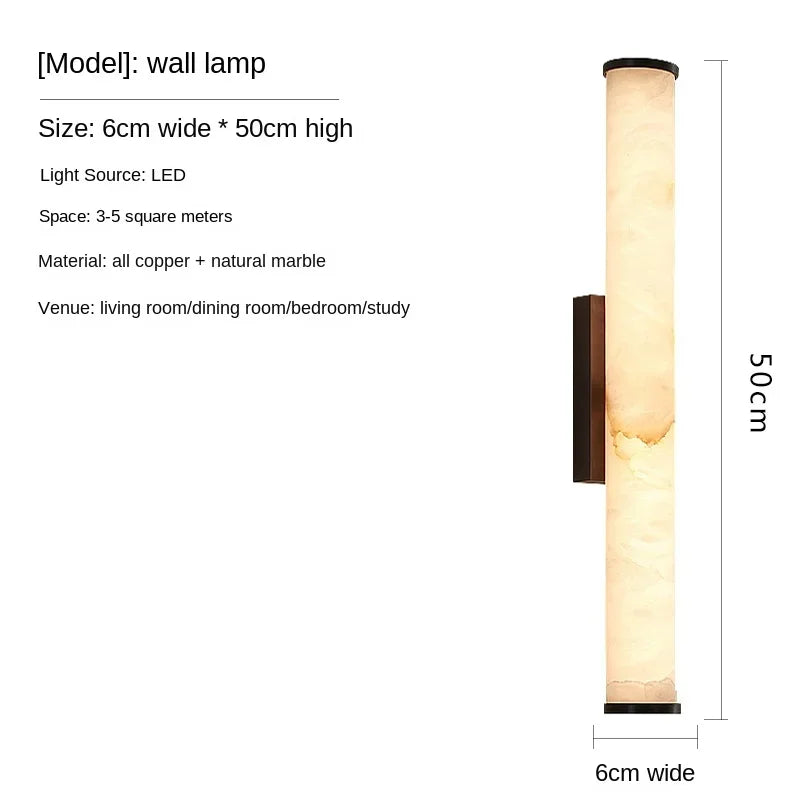 Marble & Copper Wall Sconce – Modern LED for Bathroom, Hotel & Hospitality | Evania Arc by Evenlyr