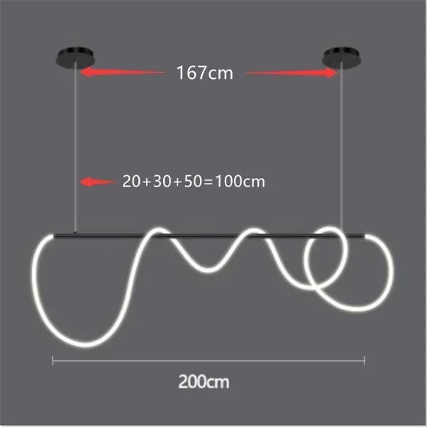 Metal Linear Chandelier – Modern LED Linear for Dining Room & Kitchen, Restaurant & Café | Alora Veil by Evenlyr