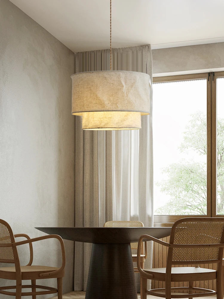 Fabric Chandelier – Wabi-Sabi Japanese for Living Room | Elowen Crest by Evenlyr