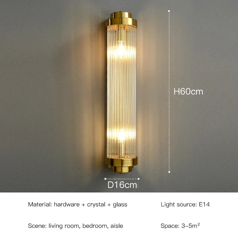 Crystal Wall Sconce – Art Deco LED for Bedroom & Bedside, Living Room, Hotel & Hospitality | Isola Orbit by Evenlyr