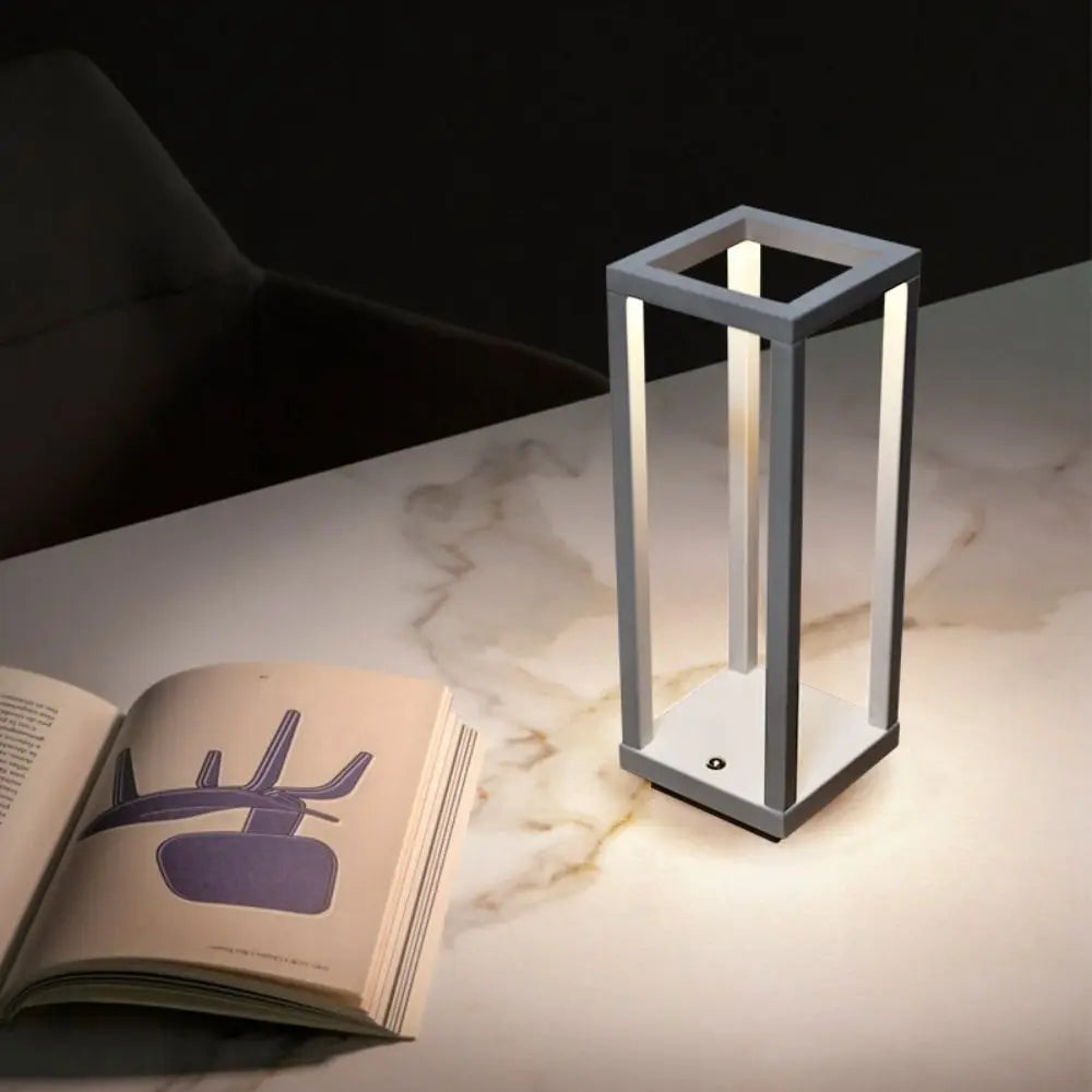 Designer Table Lamp – European Classic Cordless Rechargeable for Bedside, Restaurant Table, Hotel Room | Coralie Petal by Evenlyr