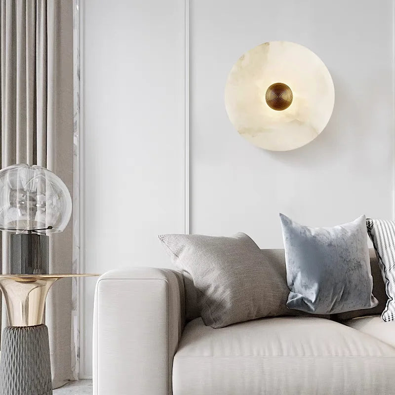 Kalix Veil Sculptural Marble Wall Sconce – product view 4