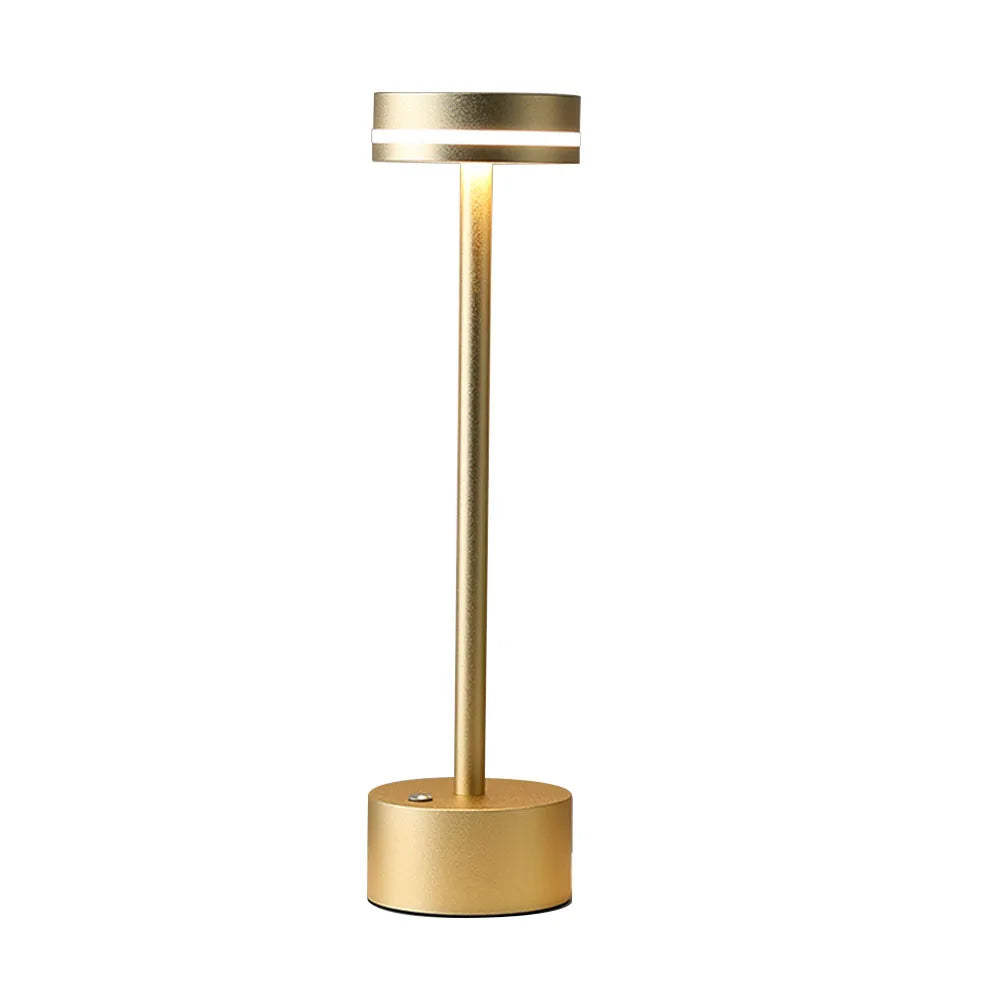 Metal Table Lamp – Modern Minimalist Dimmable LED for Bedside, Desk & Office, Restaurant Table | Elaris Grove by Evenlyr