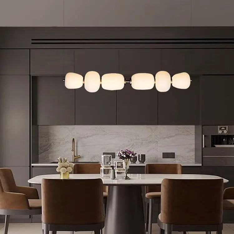 Liora Vault Glass Chandelier – Minimalist – product detail 6