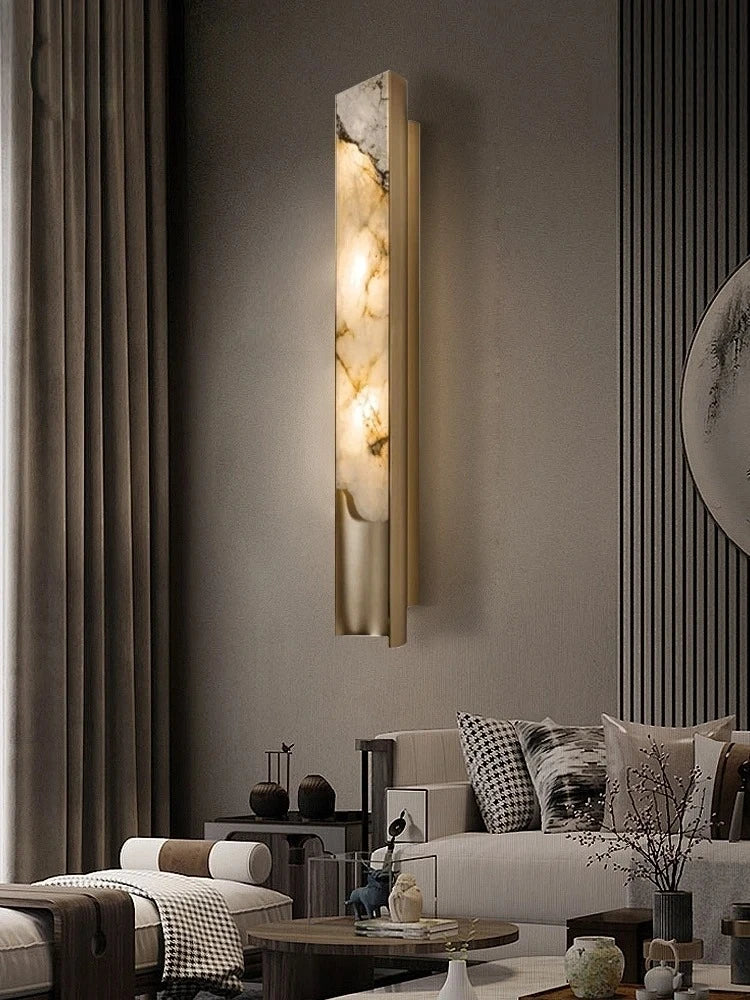 Caelia Contour Marble Wall Sconce – product view 6