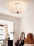 Fabric Flush Mount Ceiling Light – Wabi-Sabi Japanese for Bedroom & Bedside, Living Room | Elowen Arc by Evenlyr