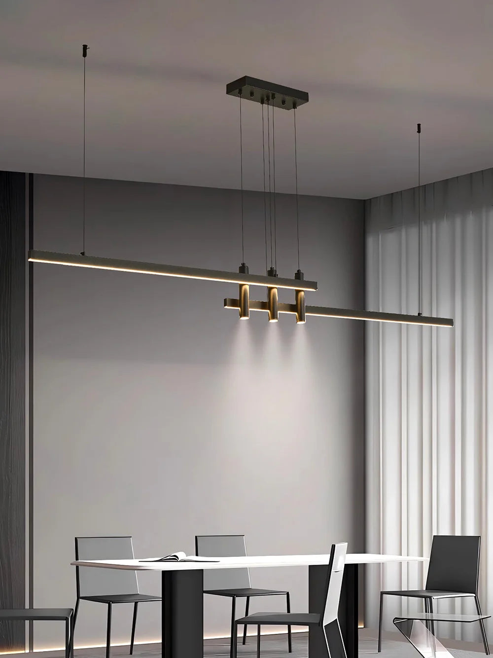 Kalix Arc Linear Metal Pendant Light – product view 4