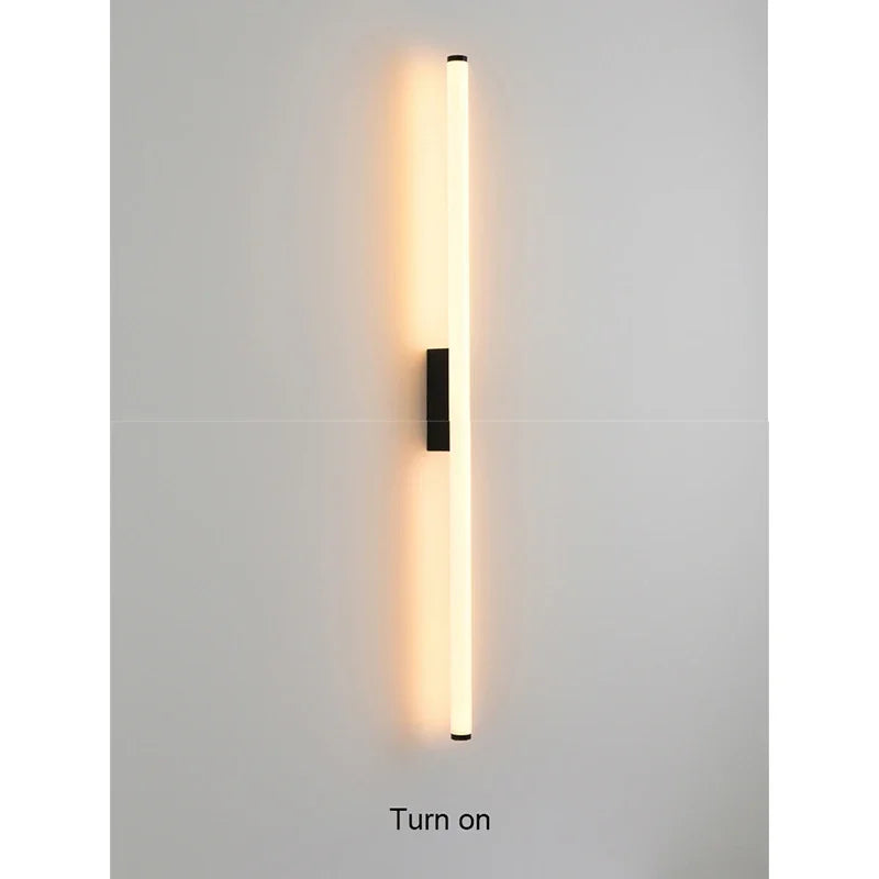 Metal Linear Wall Sconce – Nordic Modern LED Linear for Bathroom, Bedroom & Bedside, Living Room | Nerina Dome by Evenlyr