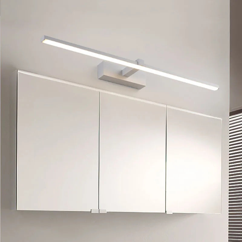 Metal Linear Wall Sconce – Modern LED Linear for Bathroom, Bedroom & Bedside | Calista Frame by Evenlyr