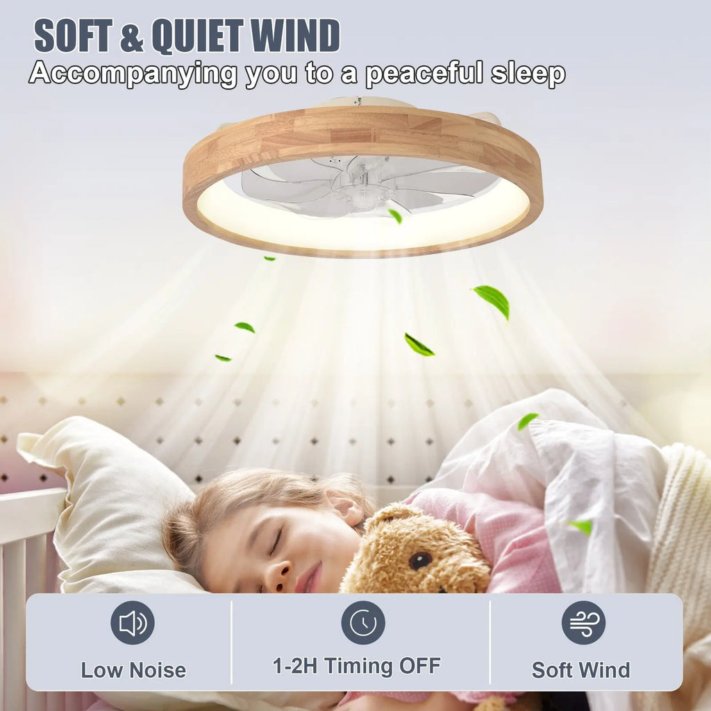 Ginevra Modern Ceiling Fan Light for Bedroom – Remote Control