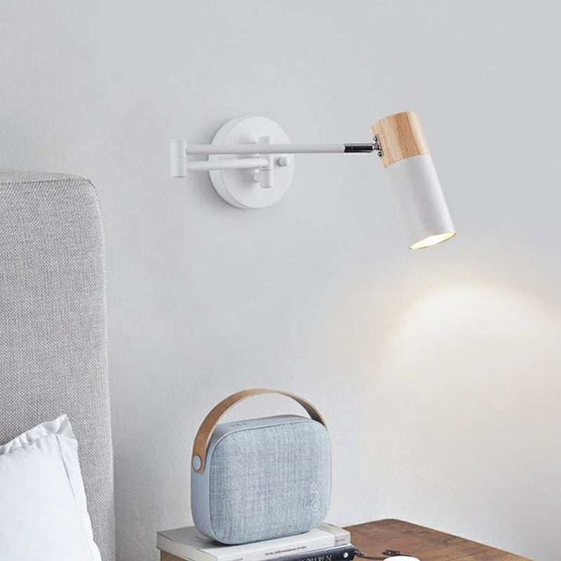 Metal Adjustable Swing-Arm Wall Sconce – Japanese for Bedroom & Bedside, Living Room, Hotel & Hospitality | Lunara Glow by Evenlyr
