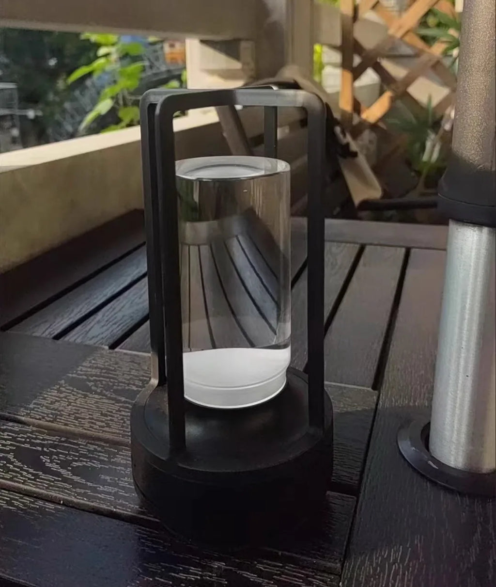 Acrylic Table Lamp – Modern Minimalist Cordless Rechargeable for Bedside, Restaurant Table, Desk & Office | Solenne Grove by Evenlyr
