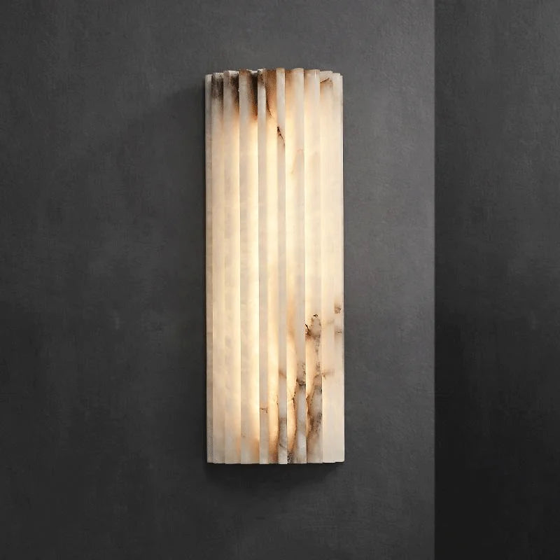 Riva Veil Marble Wall Sconce Minimalist