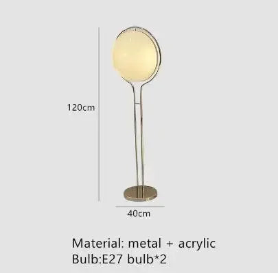 Zora Cove Acrylic Floor Lamp – Nordic – product detail 11