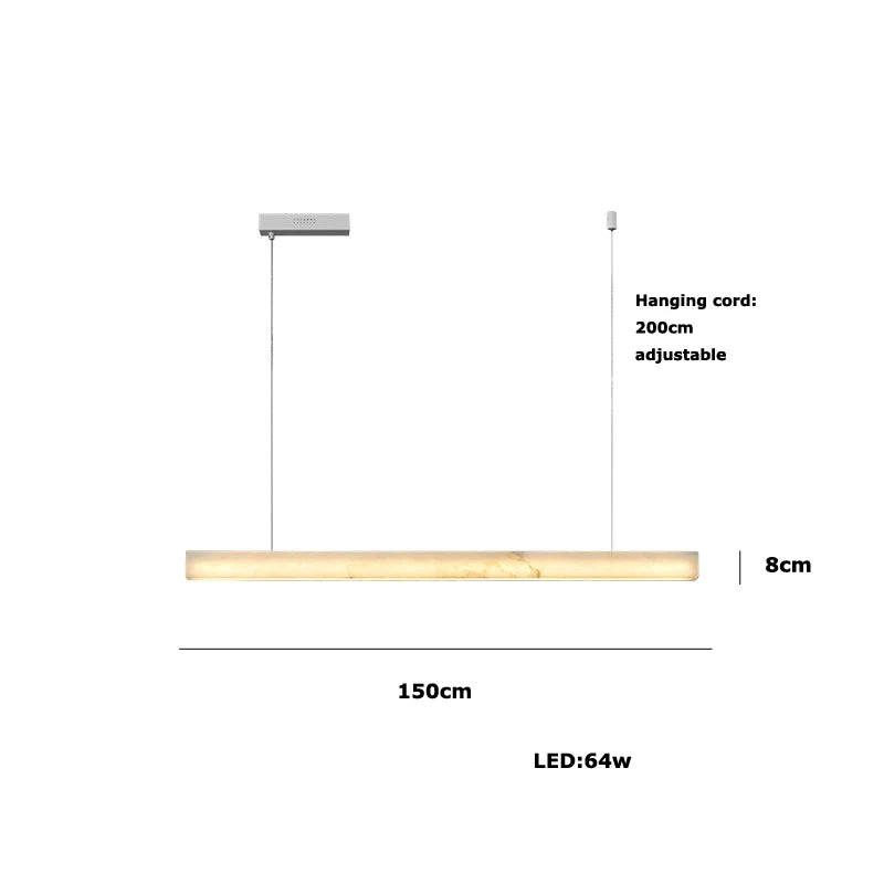 Aurelia Spiral Natural Marble Chandelier – Dimmable – product detail 11