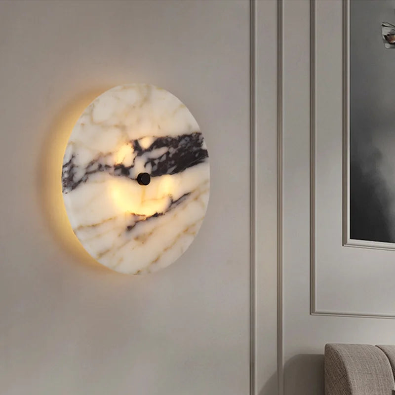 Cyrene Veil Alabaster Wall Sconce – product view 3