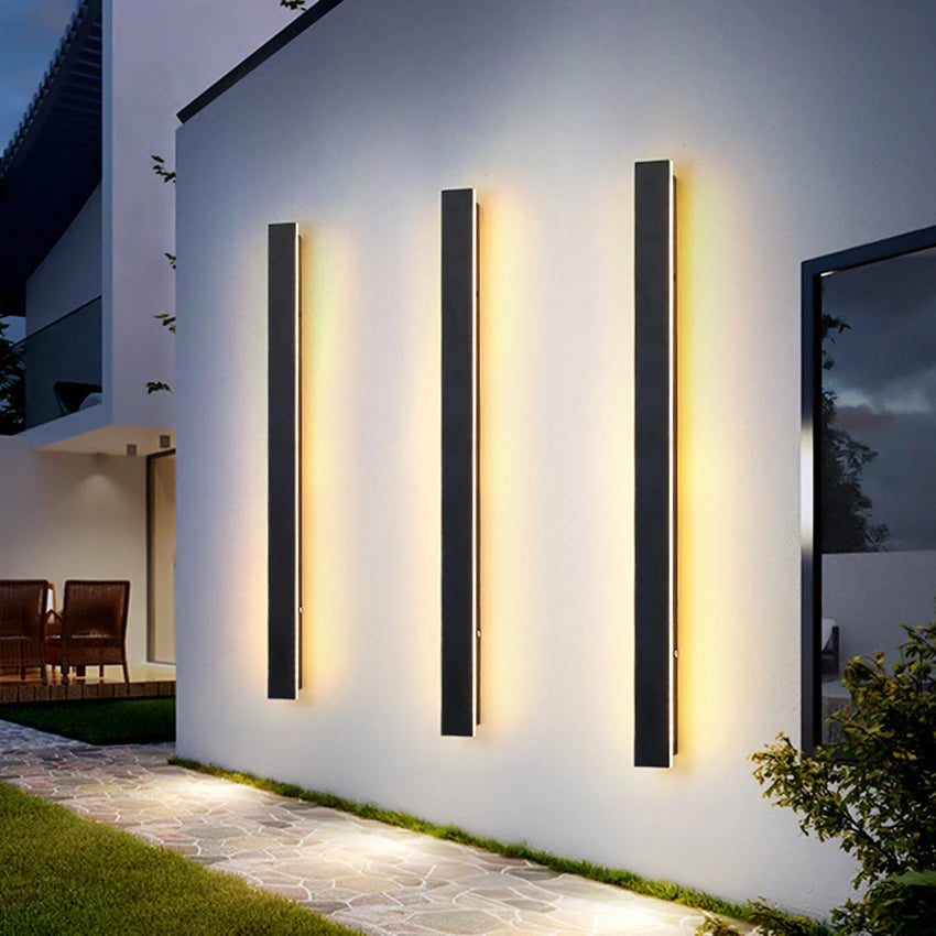Ravena Aluminum Linear Outdoor Wall Light for Garden Wall – IP65 – product view
